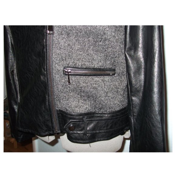 Triple Star Size XL Black Buckle Moto Jacket - Picture 4 of 16